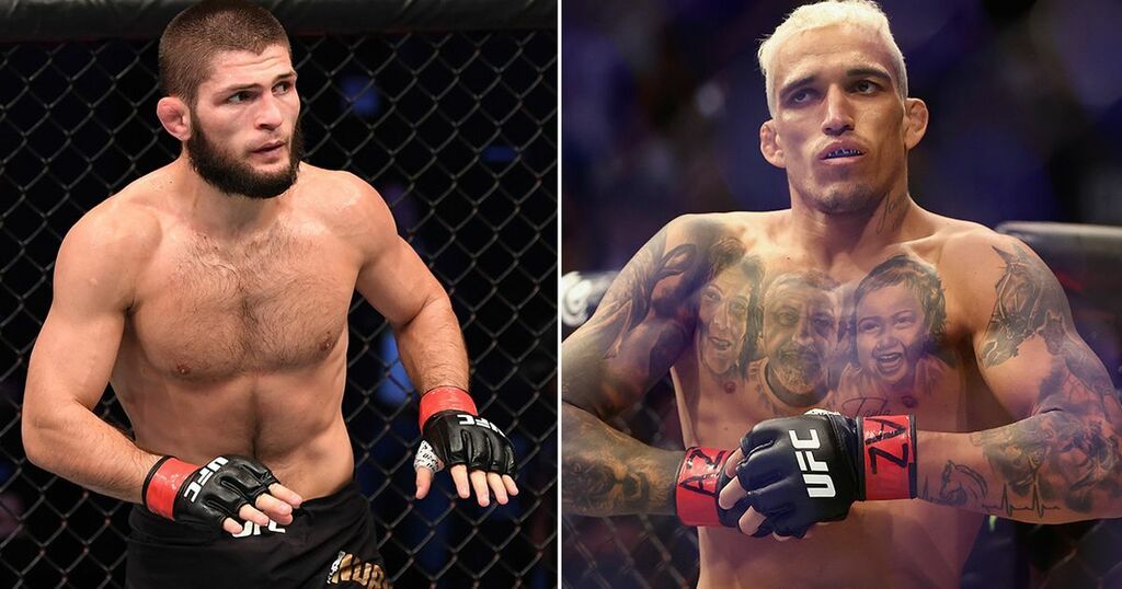 Khabib Nurmagomedov backed over Charles Oliveira due…