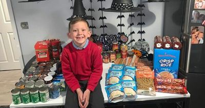 Longbenton six-year-old tells jokes for 50p to raise money to buy foodbank donations