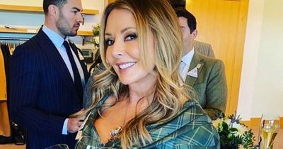 Carol Vorderman wins big on the horses at Ascot as she parties with friends