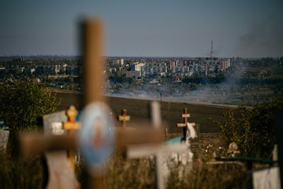 Under approaching Russian fire in Bakhmut, eastern Ukraine