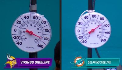The Dolphins have a ridiculously unfair home-field advantage on a very hot day in Miami