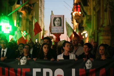 Malta demonstrators mark five years since Daphne Caruana Galizia's murder