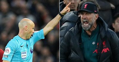 Jurgen Klopp's history with Anthony Taylor as referee sends off Liverpool boss