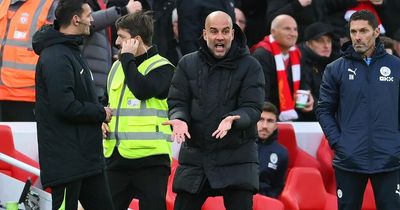 What Pep Guardiola said to Anfield crowd after disallowed goal revealed