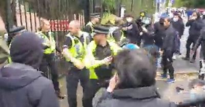 Investigation underway after Hong Kong protest erupts into violence outside Chinese Consulate in Manchester