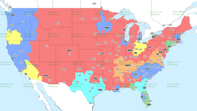 NFL Week 6 TV coverage maps