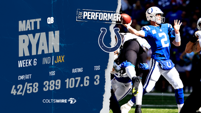 Colts’ player of the game vs. Jaguars: QB Matt Ryan