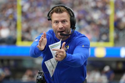 Watch: Sean McVay gives victory speech, hands out game balls to entire O-line