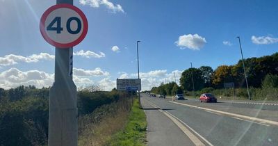 Screeching tyres and 'donuts' on A612 Colwick Loop Road through Nottinghamshire