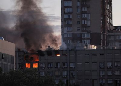 Four killed in Kyiv as Russia unleashes 'kamikaze' drones