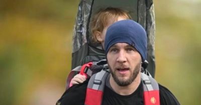 Proud single dad completes Manchester half marathon with his two-year-old daughter on his back