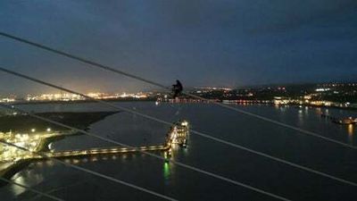 Watch: Just Stop Oil activists climb QEII Bridge at Dartford crossing