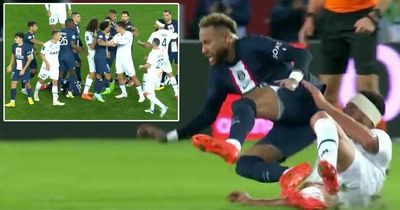Neymar tackle sparks 19-man brawl as tempers boil over in PSG clash