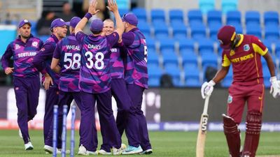 ICC T20 World Cup: Scotland stun two-time champions West Indies by 42 runs