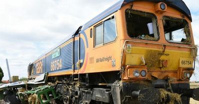 66mph train smashes into farming machinery on level crossing