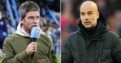 Pep Guardiola's foul-mouthed response after Man City star's dad headbutted Noel Gallagher