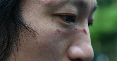 Violent treatment of Hong Kong democracy protest in Manchester sparks anger