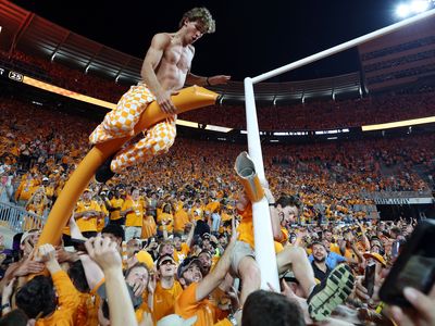 Tennessee is hit with a $100K fine and needs new goal posts after euphoric win