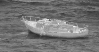 Scots RAF crew scramble to save sailor in Atlantic Ocean as dramatic rescue caught on camera