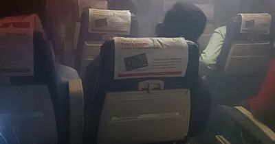 Terrified passengers left 'choking' for 25 minutes as plane fills with smoke