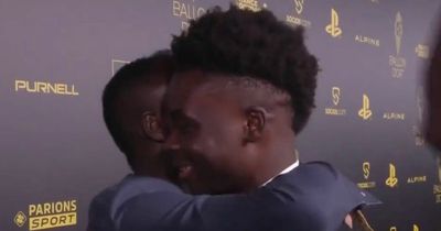 Sadio Mane delivers private message to Bukayo Saka at Ballon d'Or amid Liverpool links