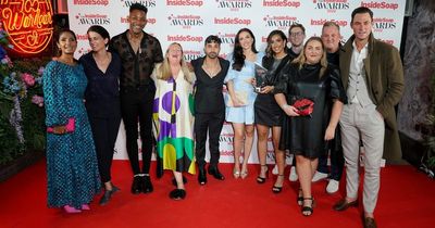 EastEnders takes top prize at Inside Soap Awards as stars pose on red carpet