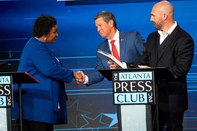 Stacey Abrams says she’s ‘on the right side of history’ in rematch against Georgia governor Brian Kemp