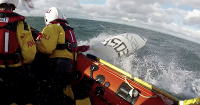 Hero East Lothian coastguard races to save capsized dinghies caught in rough seas