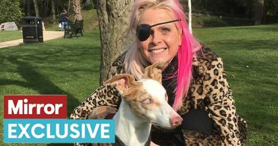 Blind dog who was almost put down becomes 'lifeline' to woman with one eye