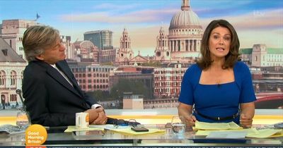 ITV Good Morning Britain's Susanna Reid pulls face as Richard Madeley's remark about Downing Street cleaner comes under fire