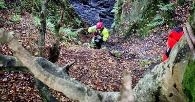 Climber plunges 40ft down Devil’s Pulpit as rescue teams called to Scots beauty spot