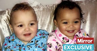 'My twins have different skin colours as I've got two wombs - people don't believe me'