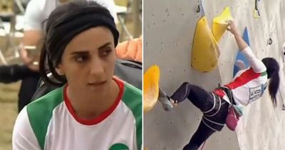 Iranian athlete explains why she didn't wear hijab after breaking country's laws