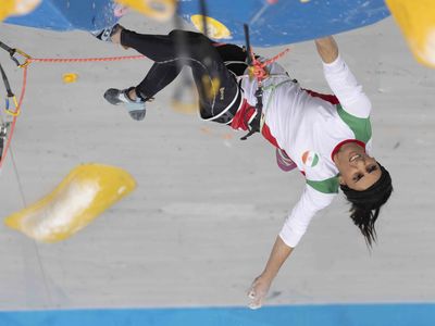 Worry grows for a female Iranian athlete who climbed without a hijab