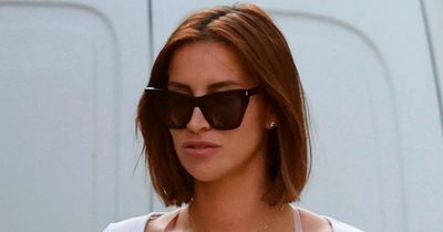 Sombre Ferne McCann steps out with daughter after breaking silence on voice note scandal