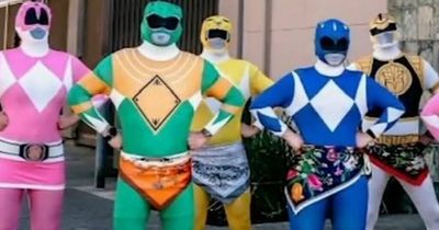 Restaurant staff dressed as Power Rangers fend off attacker who was choking woman