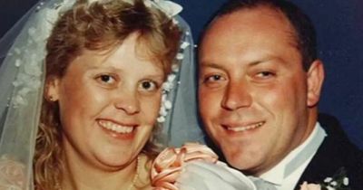 Three sons played in garden where pregnant mum's body was buried by murderer husband