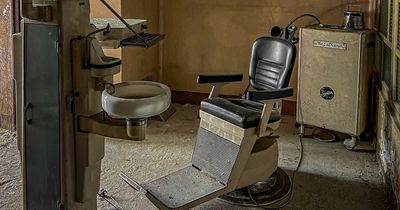 Inside abandoned dental practice where teeth moulds and dusty dentures remain 30 years on