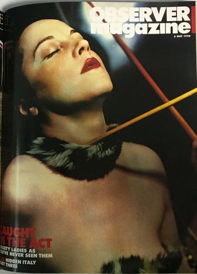Photographs of 1930s society ladies in costume, as rediscovered in 1990