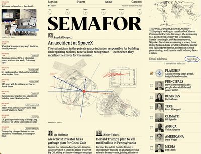Semafor news site makes debut, intent on reinventing news