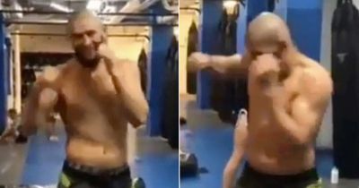 UFC star Khamzat Chimaev shows off frightening hand speed in training