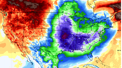 The big chill: Cold front brings winter-like temperatures to Midwest, Southeast as West roasts