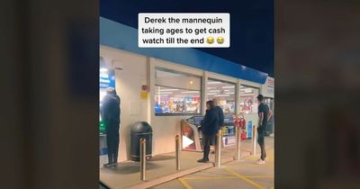 Cash machine customers baffled by Tesco mannequin prank