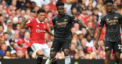 Man United wingers Jadon Sancho and Marcus Rashford urged to be more like Arsenal's Bukayo Saka