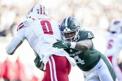 Michigan State football LB Jacoby Windmon named the Nagurski Trophy National Defensive Player of the Week