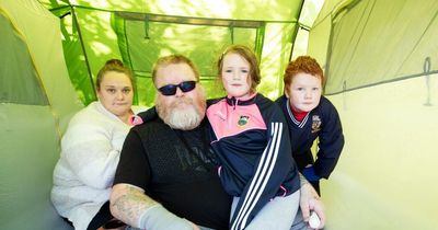 Story of homeless family living in tent as they earn too much to qualify for State assistance takes centre stage in Dail