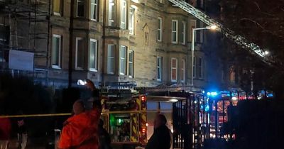 Fire crews scramble to blaze at top floor tenement flat in Edinburgh
