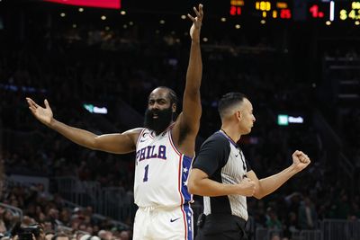 James Harden dropped Marcus Smart into oblivion with this crossover and then confidently (and hilariously) bricked the shot