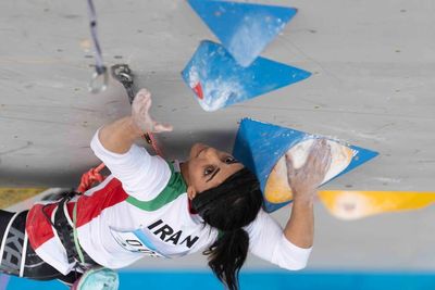 Iran's Elnaz Rekabi, who competed without hijab, in Tehran