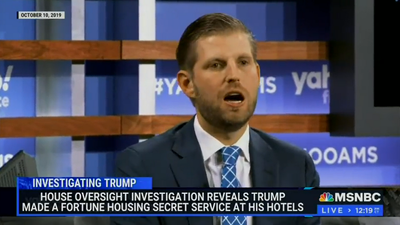 Clip resurfaces of Eric Trump saying the Secret Service gets charged only $50 for Trump hotels